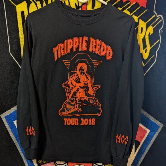 Trippie Redd Tour 2018 Black Long Sleeve Shirt. In good condition, size medium. - Picture 1 of 4